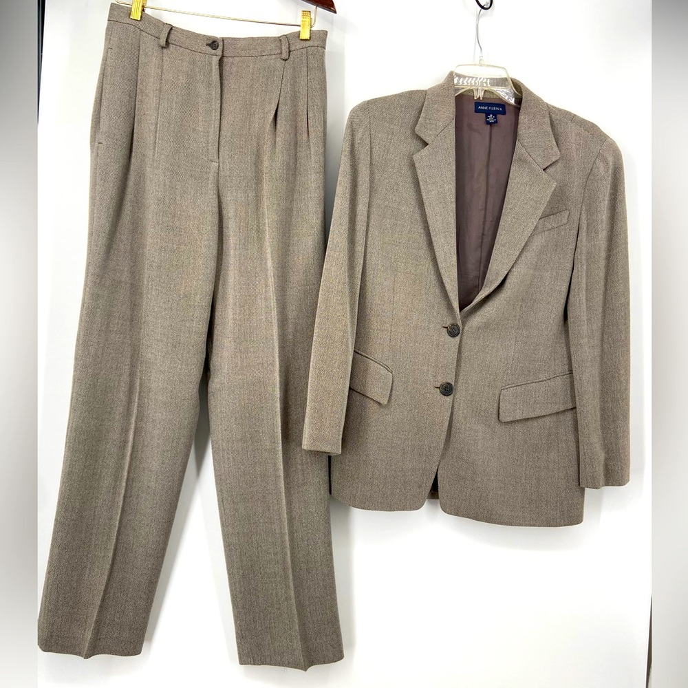 Anne Klein II Womans Suit Vintage Jacket SZ 14 Pants SZ‎ 12